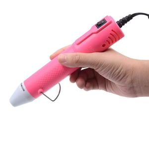 <span class=keywords><strong>Mini</strong></span> Pistola de Calor DIY Ferramenta de Calor Portátil Plugue Europeu 220V Pistola de Ar Quente Branca - Product Image 1
