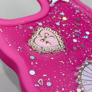 Cho Cô Gái Bling Long Lanh Phim Hoạt Hình Trang Trí Lượn Sóng Nhựa TPU Cao Cấp Điện Thoại Di Động Trường Hợp Đối Với Iphone16 15 14 13 - Product Image 4