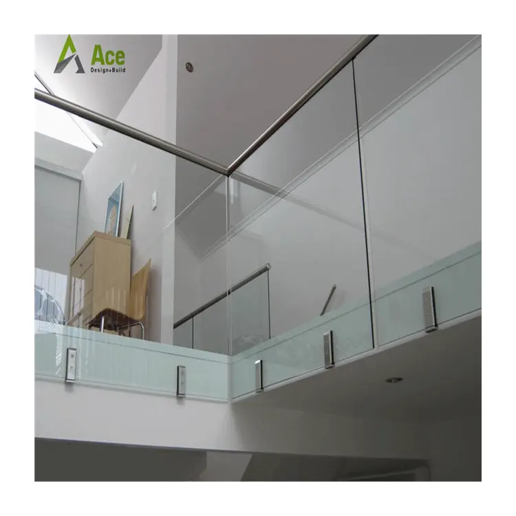 Ace Spigot Glass Railing Balcony deck railing Stair Staircase Stainless Steel Aluminum Spigot Glass Railing