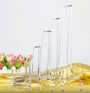 Ruban petit fer chevalet plaque affichage Photo titulaire support affiche carte biscuit assiettes décoratives œuvre fer présentoir - Product Image 4