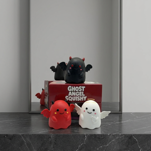 ของเล่นบีบคลายเครียด Paigo New Hit Halloween Little Ghost Angel Squishy  แบบคืนตัวช้า  ทำจากซิลิโคนเนื้อนุ่ม บรรจุกล่อง สำหรับผู้ใหญ่ - Product Image 1
