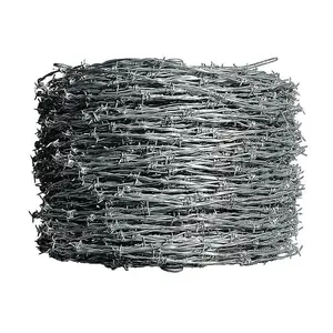 Cerca de alambre de púa precio más barato de alambre de púas galvanizado