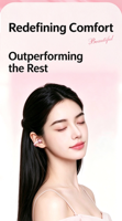 Earbuds TWS Best Seller Q132 2-in-1 Mirror BT, Pengisian Daya Tipe-C, Audio Resolusi Tinggi, Delay 60 Ms, Peredam Kebisingan ENC