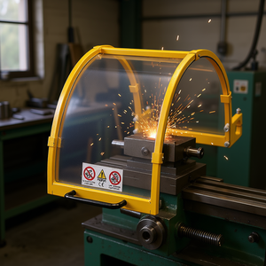 Protección para Tornos Fervi con Pantalla de Lexan y Estructura de Acero para Herramientas de Torneado de Metal - Product Image 3