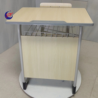 Vente directe d'usine de bureaux et chaises ergonomiques en bois pour écoles, avec pieds en métal, adaptés aux étudiants.