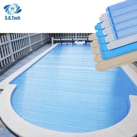 Couronne d'eau Offre Spéciale marque automatique PC lattes couverture de piscine accessoires de piscine étanches