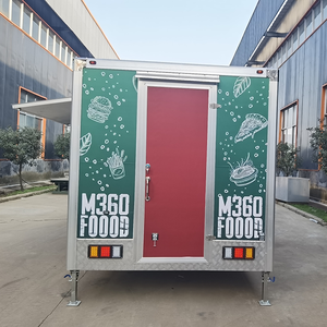 Camion de nourriture portable personnalisé entièrement équipé réfrigérateur mobile fourgonnette de restauration remorque de magasin chariot de restauration rapide camion de remorque de café mobile - Product Image 4