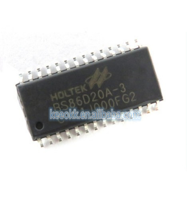 Original 28SOP Taiwan Hetai 20-key Capacitive Touch Button AD with LCD/LED Driver BS86D20 BS86D20A-3
