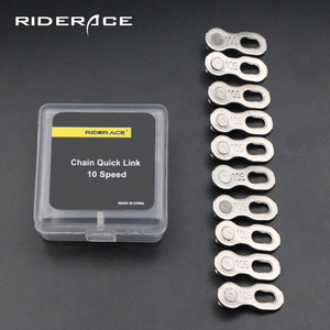 RIDERACE 5 paires de connecteurs de chaîne de vélo, boutons magiques, maillons rapides pour VTT 6/7/8/9/10/11 vitesses - Product Image 2