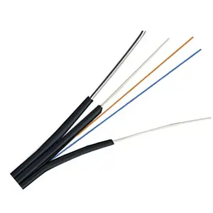 Duplex Indoor 4 Steel Wire Ftth Drop Cable Gjxh Gjxfh Cable 2 4 Core Bow Type Drop Cable
