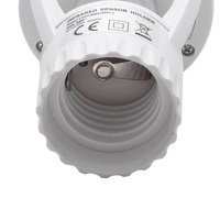 Adaptador de Bombilla con Sensor de Movimiento PIR E27/E26 de 360 Grados, Ajustable, Encendido/Apagado Automático, con Retardo de 10-300s