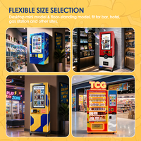 Distributeur automatique de cartes à collectionner avec accepteur de billets/paiement par carte SDK et gestion cloud pour les packs de boosters et les produits de collection