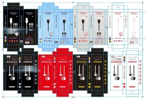 Design Moderno di Cartoni per Cavi Dati e Personalizzazione di Imballaggi, Personalizzazione OEM, Logo Personalizzato, Progetto di Imballaggio Industriale Colorato - Product Image 3