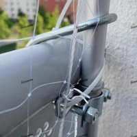 Attaches de fixation verticales pour serres, croisillons en acier inoxydable/galvanisé à chaud, connecteurs de poutres, clips d'arche, supports de poutres