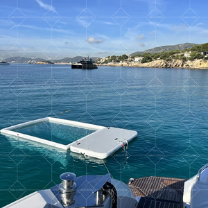 PVC personalizado antideslizante agua inflable muelle flotante plataforma de natación escalera desmontable yate amigable balsa de cubierta para lago piscina océano - Product Image 4