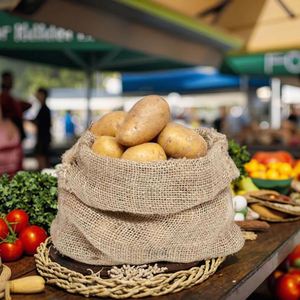 Sacs en jute vides de 50 kg, sacs en toile de jute pliables, utilisés pour le café et le cacao - Product Image 1