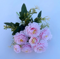 Bouquet de pivoines en soie rose rose fleurs artificielles fleurs bon marché pour mariage à la maison fleurs décoratives