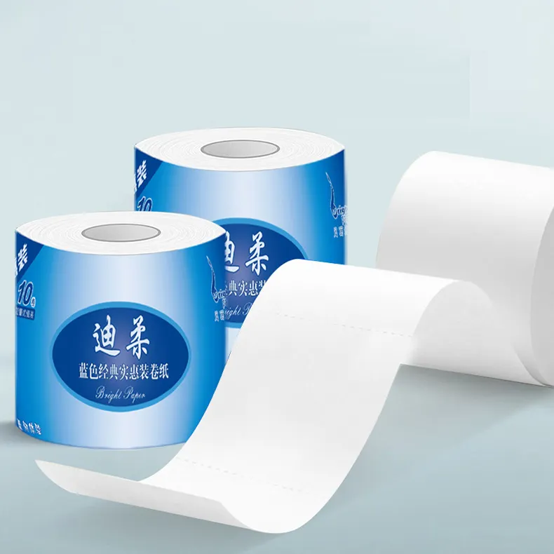 Le plus récent 3 plis 130g par rouleau feuille de papier toilette doux de qualité imperméable taille 110x138mm en gros