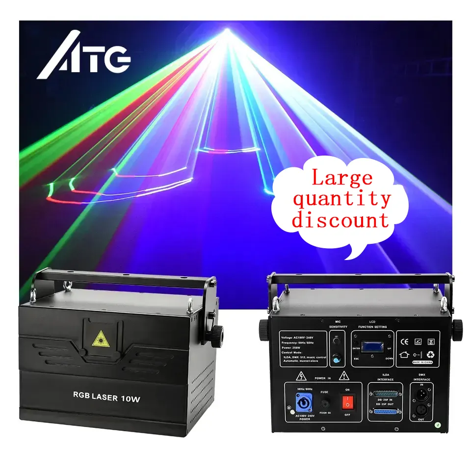 5-10W RGB Vollfarb licht Disco Nachtclub Spezial effekt LED Bühnen lichter Outdoor Laserlicht Laser Dj