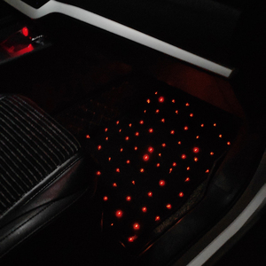 Tapis <span class=keywords><strong>de</strong></span> sol <span class=keywords><strong>de</strong></span> voiture éclairés par fibre optique - 8 couleurs changeantes, tapis <span class=keywords><strong>de</strong></span> voiture lumineux à LED - Product Image 4