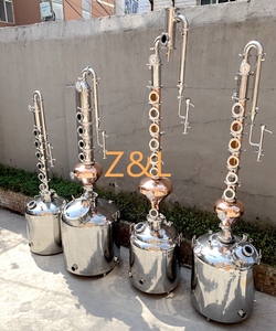 Columna de Destilación con Canasta de Ginebra de 4 Pulgadas, Columna de Reflujo de Acero Inoxidable/Cobre para la Elaboración de Ginebra - Product Image 2