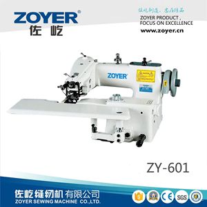 Máquina de Coser Industrial Zoyer ZY 601 de Una Aguja, Tipo Cadena, Puntada Invisible, Recortadora de Bordes, Semiautomática, de Base Plana - Product Image 4