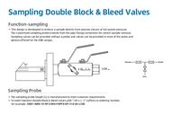 Swagelok Type Injection/Sampling Double Block and Bleed Valves