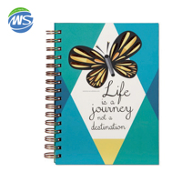 Carnet à spirales personnalisé Wenshun A4 A5 A6, couverture rigide, carnet de bureau, carnet d'école, journal, planificateur avec logo personnalisé