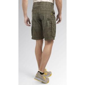 DIADORA UTILITY - 702.179824-70167/M <b>Plain</b>-<b>coloured</b>, aged-effect summer cargo bermuda green shorts WORK TROUSERS - Product Image 3
