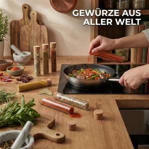 DIBYS Juego de Regalo de Especias Mundiales Moderno de Plástico de 6 Piezas con Mezclas Tailandesas, Mexicanas e Indias y Recetas para Amantes de la Cocina - Product Image 4