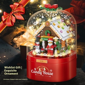 Boîte à musique de Noël Starkey Z003 à piles, écologique, avec lumières rotatives et neige <span class=keywords><strong>en</strong></span> mouvement, pour enfants - Meilleures ventes - Product Image 4