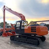 Excavadora Usada Hitachi ZX200 de 20 Toneladas, Origen Japón, Brazo Largo, Pocas Horas de Uso, Bomba de Caja de Cambios Isuzu, 122kw de Potencia, Probada e Inspeccionada