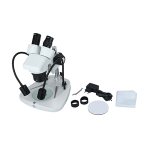 360 xoay đầu ống nhòm kính hiển vi Stereo Halogen chiếu sáng 2 năm bảo hành nhôm xây dựng cho ngành công nghiệp điện tử - Product Image 5