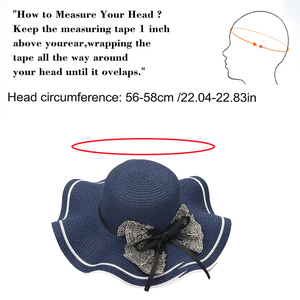 หมวกฟางทรง<span class=keywords><strong>ผีเสื้อ</strong></span>ปีกกว้างแฟชั่นออกแบบได้ตามต้องการมีรูปร่างเป็นคลื่นหมวกฟางสำหรับถ่ายรูปและ<span class=keywords><strong>มี</strong></span> - Product Image 2