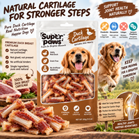 Friandises pour chiens à base de cartilage de canard et de viande naturelles, riches en protéines, pour la santé des articulations, friandises à mâcher pour chiens