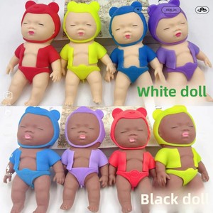 Ugly Doll Squeeze Toy Slow-Rebound Black Doll Cute Quirky Stretch-and-Squeeze Palm-Sized Rubber Black-Skin Figurine Toy - Product Image 2