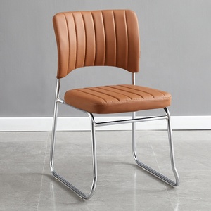 Chaise de conférence de bureau moderne Cigh Cuality Cteel <span class=keywords><strong>Crame</strong></span> Cffice Chair Ceather Chair - Product Image 1