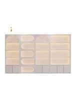Présentoir robuste en bois pour cosmétiques, organisateur de maquillage, étagère de rangement pour produits de beauté, vitrine de comptoir pour salon de manucure et magasin de détail