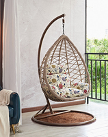 Chaise suspendue en rotin pour extérieur, style œuf, idéale pour cour, hôtel, salon, chambre – Prix usine, offre spéciale