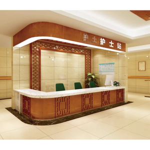 Área de recepción principal de Hospital personalizada Estación de enfermera redonda Clínica médica Estación de enfermera de Hospital Muebles Mostrador frontal - Product Image 6