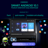 TOPSOURCE-Lecteur MP5 Android pour voiture, navigation GPS intégrée, prise en charge par USB/TF/FM, modèle 9601A, 7 pouces 1 DIN