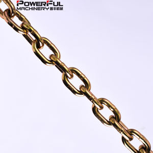 G70 Grado Acero Trinquete Remolque Carpeta Carga Cadena Horquilla Ganchos Heavy Duty 1/4 \ "5/16 \" Soldadura de hierro galvanizado para equipos pesados - Product Image 3