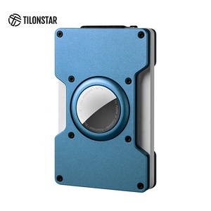 เคสใส่บัตรเครดิตธนาคารขนาดเล็กแบบ TVC700กระเป๋าสตางค์อลูมิเนียมมีช่องใส่บัตรแบบโลหะสำหรับใส่ป้ายยี่ห้อ Airtag - Product Image 1