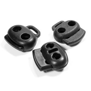 공장 공급 이중 구멍 코드락 스토퍼 플라스틱 조절식 코드락 엔드 스토퍼 의류 스포츠웨어 체육관 바지 신발끈용 - Product Image 6