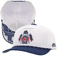 Gorra Clásica Original de 5/6/7 Paneles, 100% Algodón, Cómoda y Transpirable, con Detalle de Cuerda, Dos Tonos, Cierre a Presión