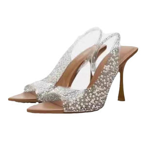 Zapatos de Mujer, Moda 2024, Tipo Francés, Tacón de Aguja de 9 cm, Sandalias para Mujer, Sandalias con Tacones, Sandalias de Mujer - Product Image 5