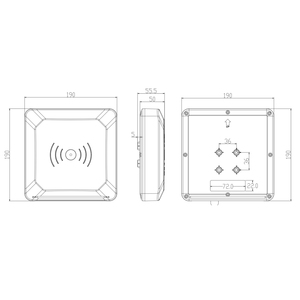 0-6m Mid-<strong>Range</strong> UHF All-In-One <strong>Rfid</strong> <strong>Reader</strong>, Vehicle Management/Trash Bin Classification and Weighing Management - Product Image 2