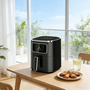Nueva Freidora Eléctrica Digital de Plástico Cuadrada de 5L 2026, Horno Freidora de Aire sin Aceite con Función de Horneado, Uso Doméstico, Ahorro de Energía, Fácil Lectura - Product Image 6