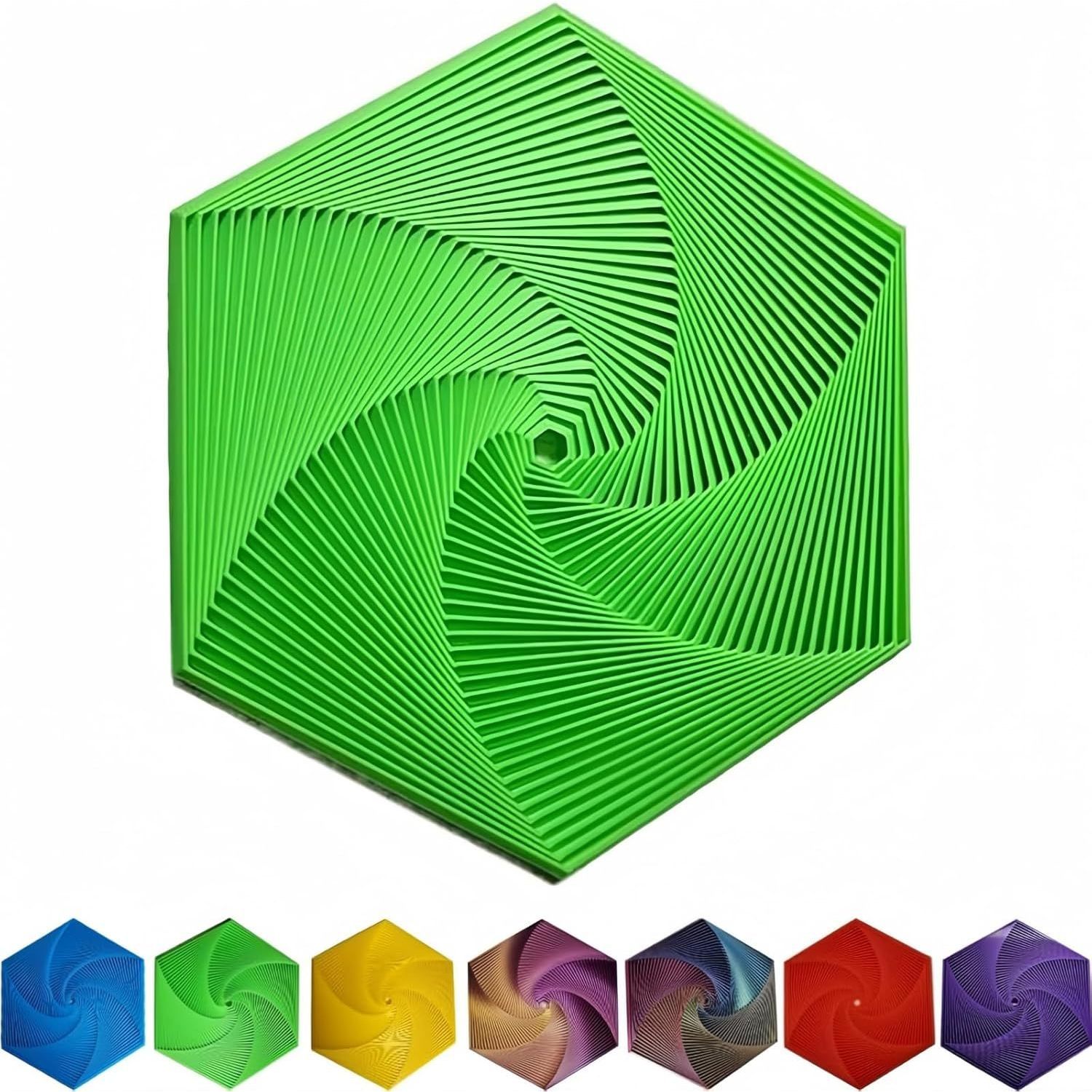 Juguete mágico hexagonal de 12,5 cm - Verde