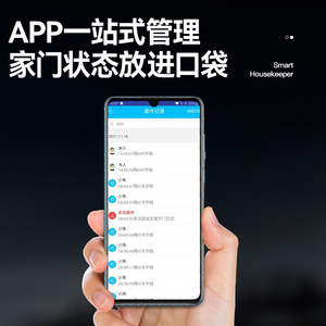 Cerradura Inteligente Beck S6 con Huella Dactilar y Contraseña, Cerradura Electrónica de Acero Inoxidable para Puerta Interior de Dormitorio, Puerta de Madera - Product Image 3